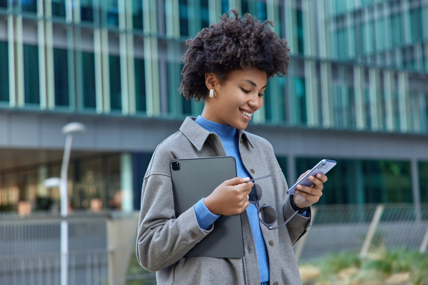 woman with a mobile phone